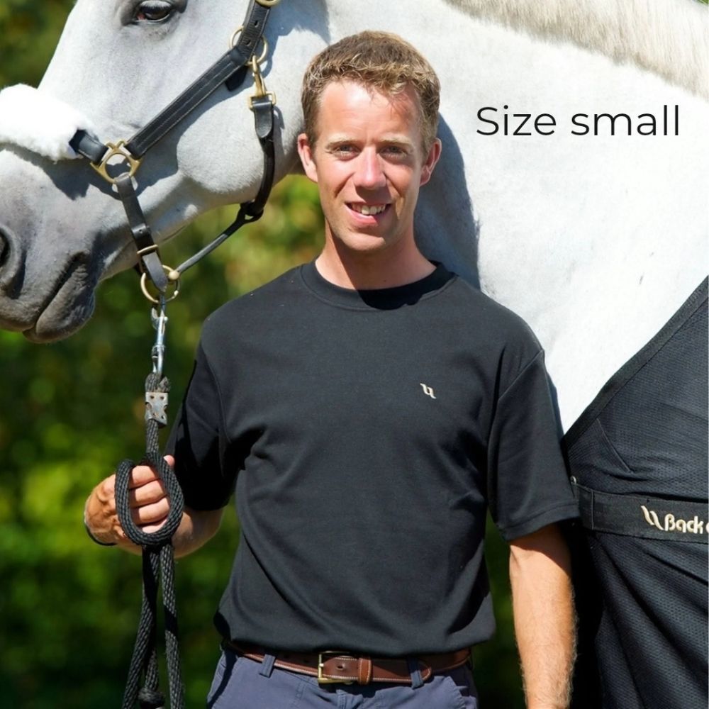 Back on Tack black tshirt, mens size small, tack